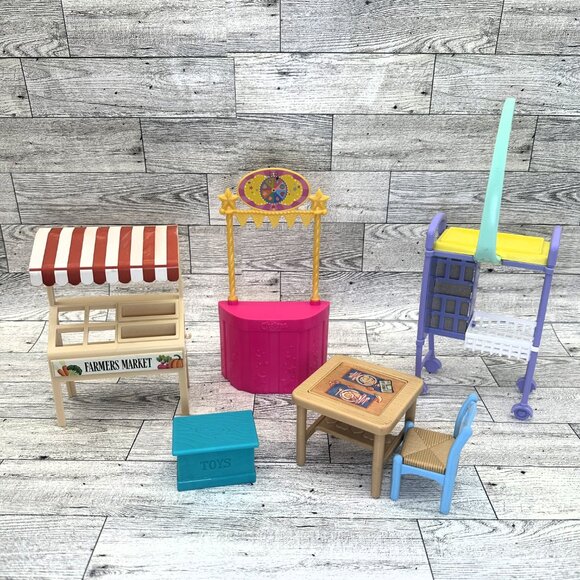 Mattel Barbie 6 PC Chelsea Doll Plastic Furniture Set - Picture 1 of 14